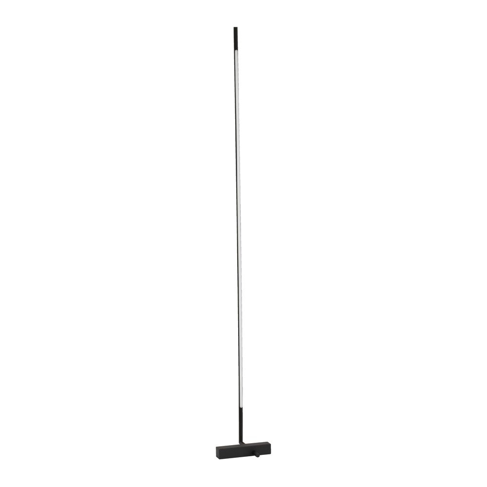 Černá kovová LED stojací lampa se stínidlem z akrylového skla (výška 140 cm) Raccio – Nova Luce Nova Luce