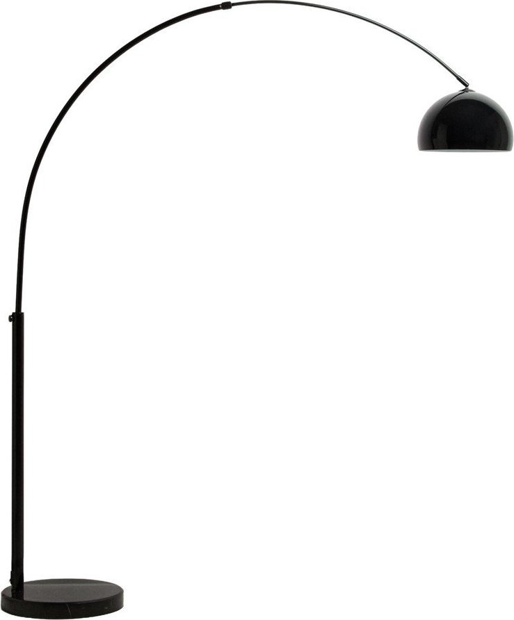 Černá stojací lampa s kovovým stínidlem (výška 160 cm) Madali – Kave Home Kave Home