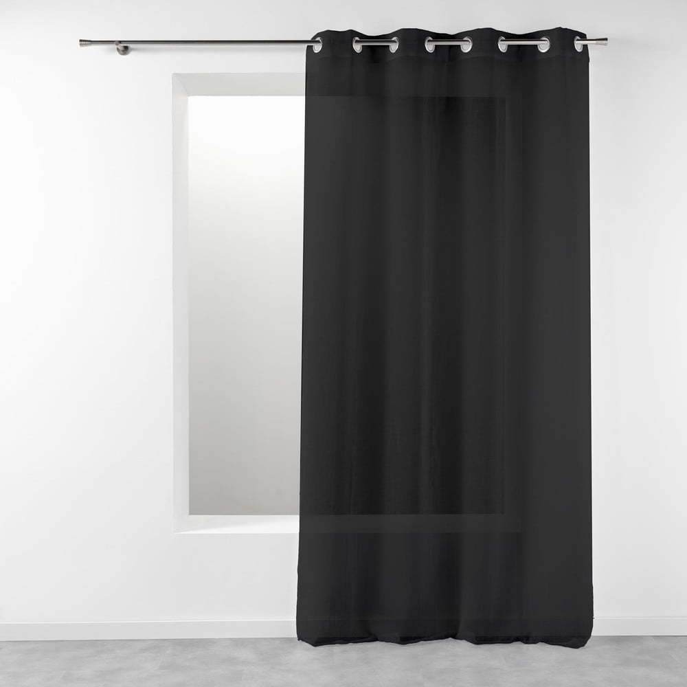 Černá záclona 140x280 cm Telma – douceur d'intérieur Douceur d intérieur
