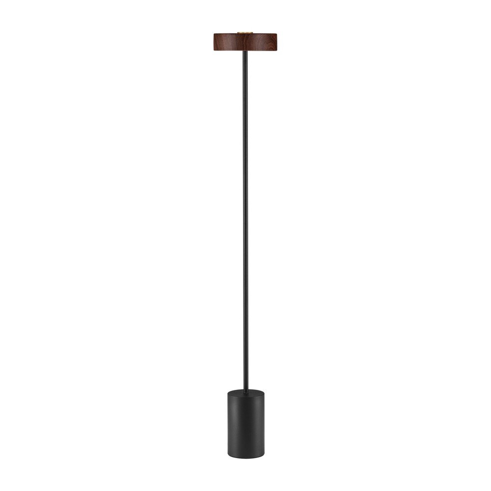 Černá/v tmavě přírodní barvě kovová LED stojací lampa (výška 135 cm) Thea – Nova Luce Nova Luce