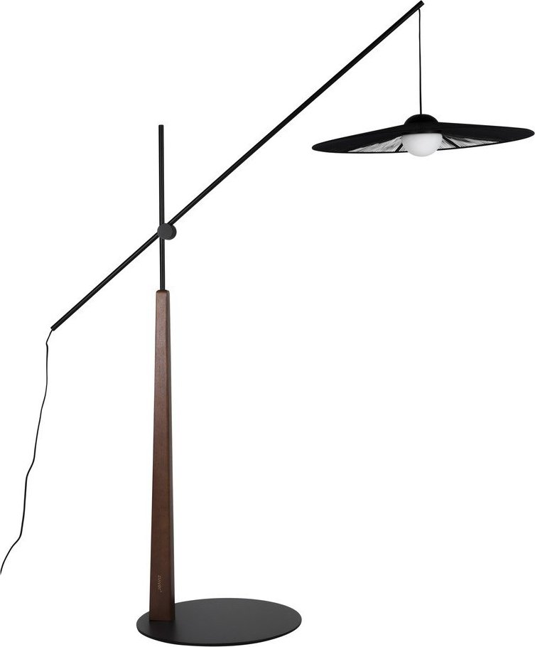 Černá/v tmavě přírodní barvě stojací lampa (výška 200 cm) Belle – Zuiver Zuiver