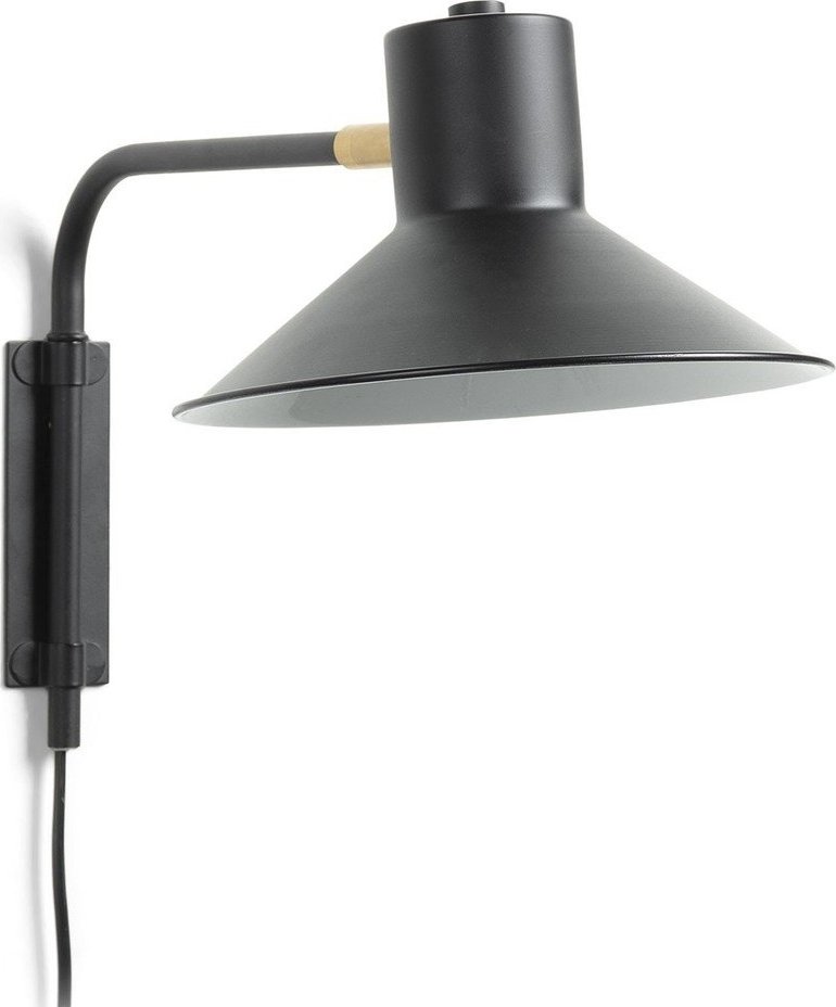 Černé nástěnné svítidlo ø 20 cm Aria – Kave Home Kave Home