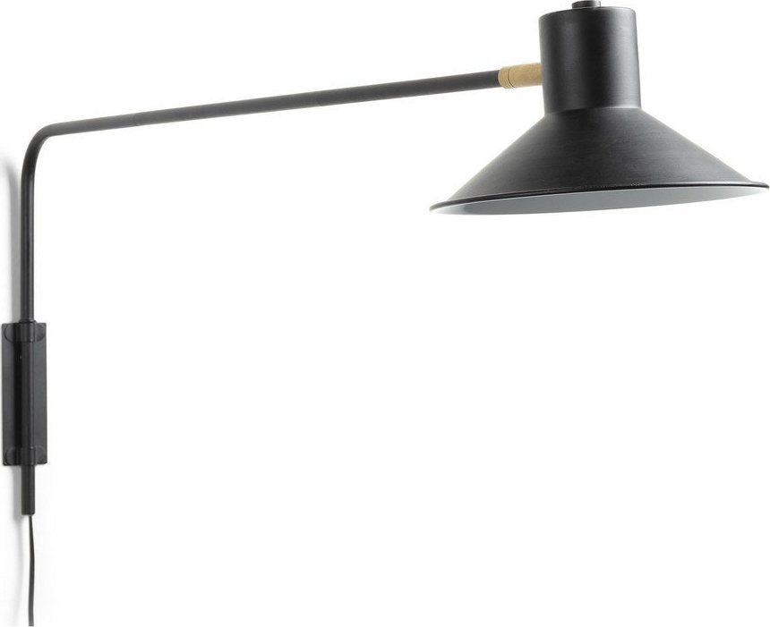 Černé nástěnné svítidlo ø 20 cm Aria – Kave Home Kave Home