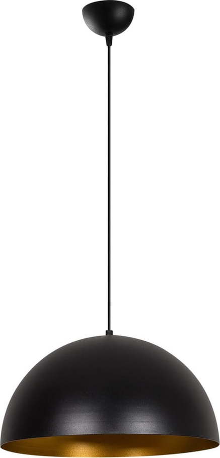 Černé závěsné svítidlo s kovovým stínidlem ø 40 cm Coppa – Opviq lights Opviq lights