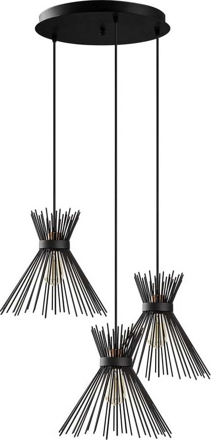 Černé závěsné svítidlo s kovovým stínidlem ø 63 cm Kirpi – Opviq lights Opviq lights