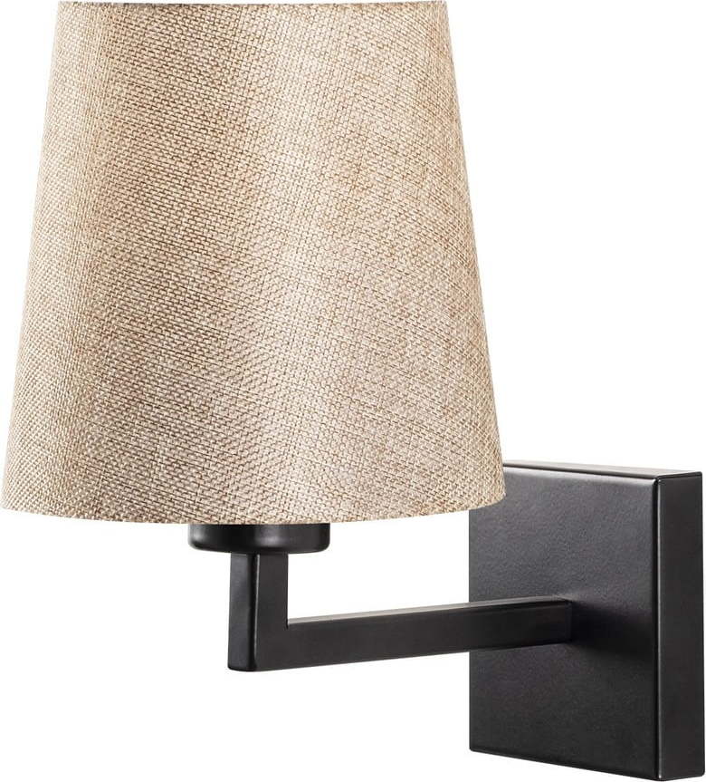 Černé/krémové nástěnné svítidlo ø 18 cm Profil – Opviq lights Opviq lights