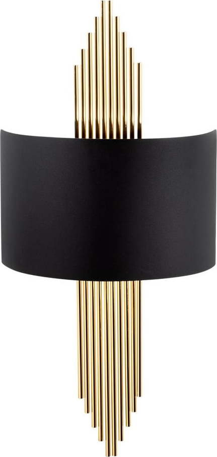 Černé/ve zlaté barvě nástěnné svítidlo Rayi – Opviq lights Opviq lights
