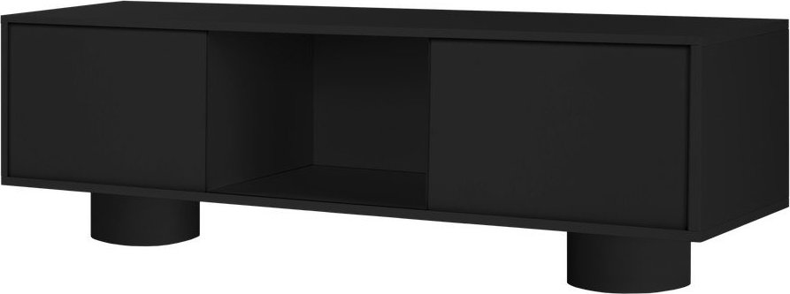 Černý TV stolek 160x48x42 cm Taro – noo.ma NOO.MA