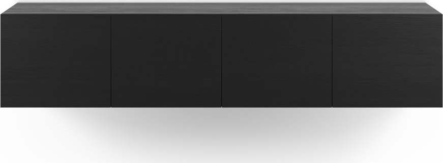 Černý TV stolek 180x38x35 cm Daroca – Marckeric Marckeric