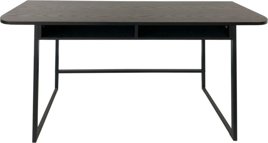 Černý konzolový stolek v dekoru jasanu 40x140 cm Darlington – Actona Actona