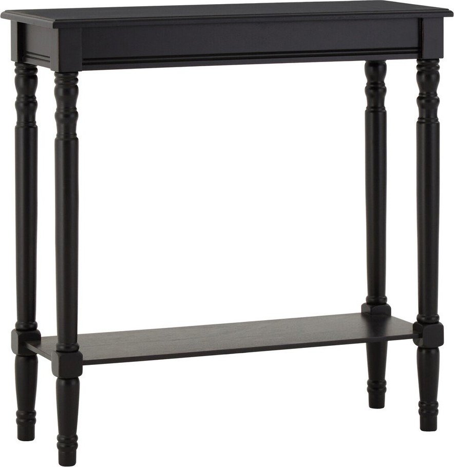 Černý konzolový stolek z borovicového dřeva 30x80 cm Heritage – Premier Housewares Premier Housewares