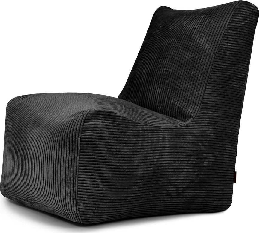 Černý manšestrový sedací vak Seat Lounge – SLOWDOWN SLOWDOWN