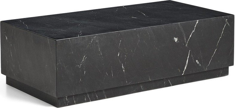Černý mramorový konferenční stolek 50x100 cm Sorein – Kave Home Kave Home