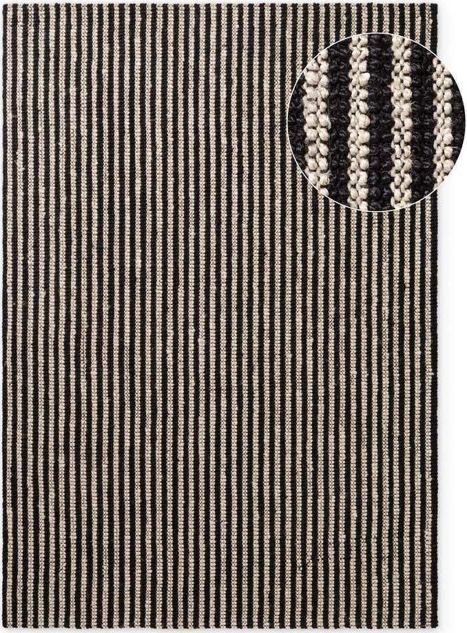 Černý ručně tkaný jutový koberec 160x230 cm Harvest Ebony – Elle Decoration Elle Decoration
