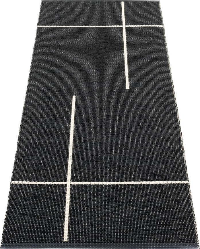Černý vnitřní a venkovní běhoun 70x180 cm Fred Black – Pappelina Pappelina