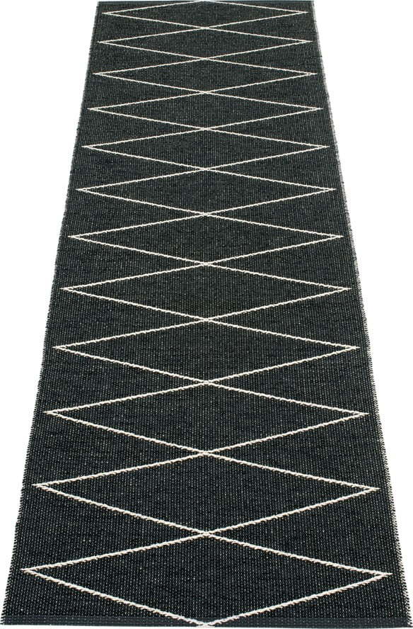 Černý vnitřní a venkovní běhoun 70x240 cm Max Black – Pappelina Pappelina