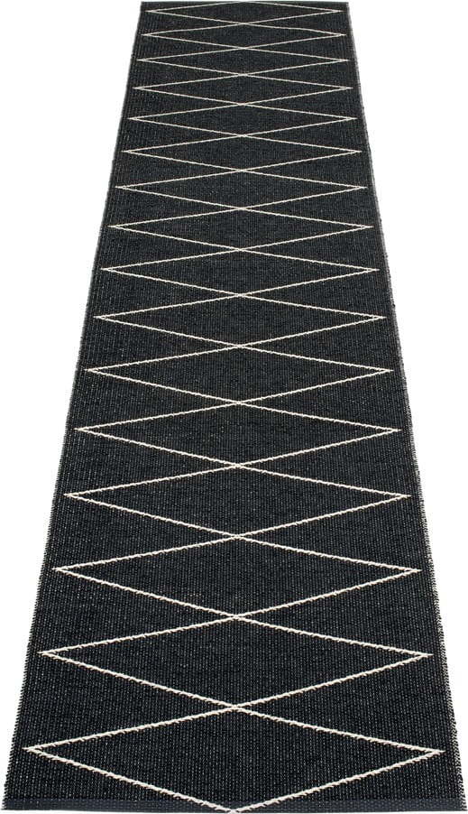 Černý vnitřní a venkovní běhoun 70x320 cm Max Black – Pappelina Pappelina