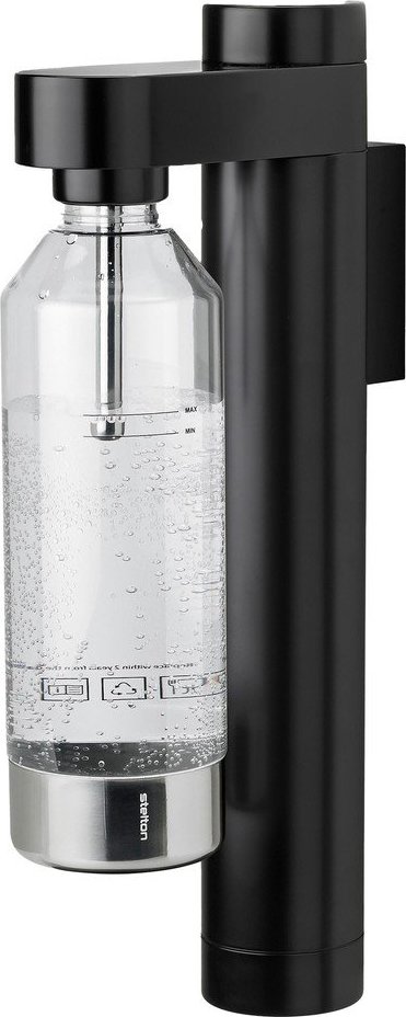 Černý výrobník sody z nerezové oceli Brus – Stelton STELTON
