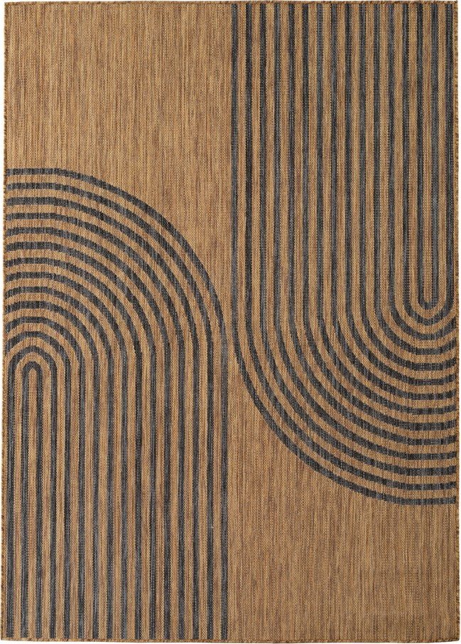 Černý/hnědý vnitřní a venkovní koberec 240x340 cm Mira 1453 – Ayyildiz Carpets Ayyildiz Carpets