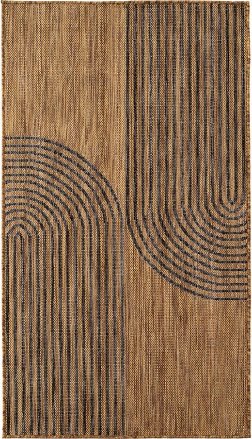 Černý/hnědý vnitřní a venkovní koberec 80x150 cm Mira 1453 – Ayyildiz Carpets Ayyildiz Carpets