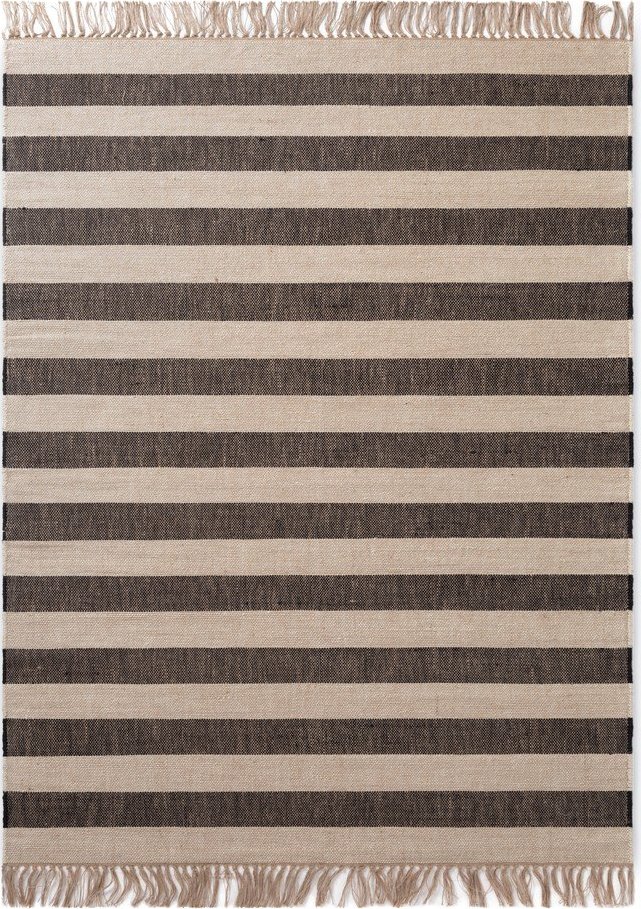 Černý/krémový oboustranný/ručně tkaný jutový koberec 200x300 cm Playa – Hanse Home Hanse Home