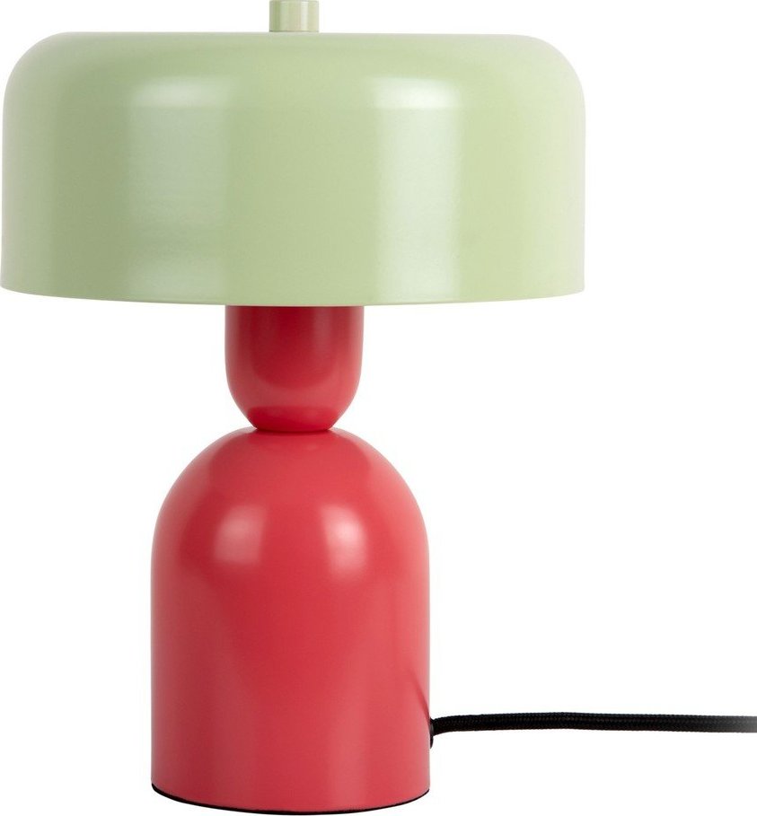 Červená/zelená kovová stolní lampa (výška 24 cm) Double Funky – Leitmotiv Leitmotiv