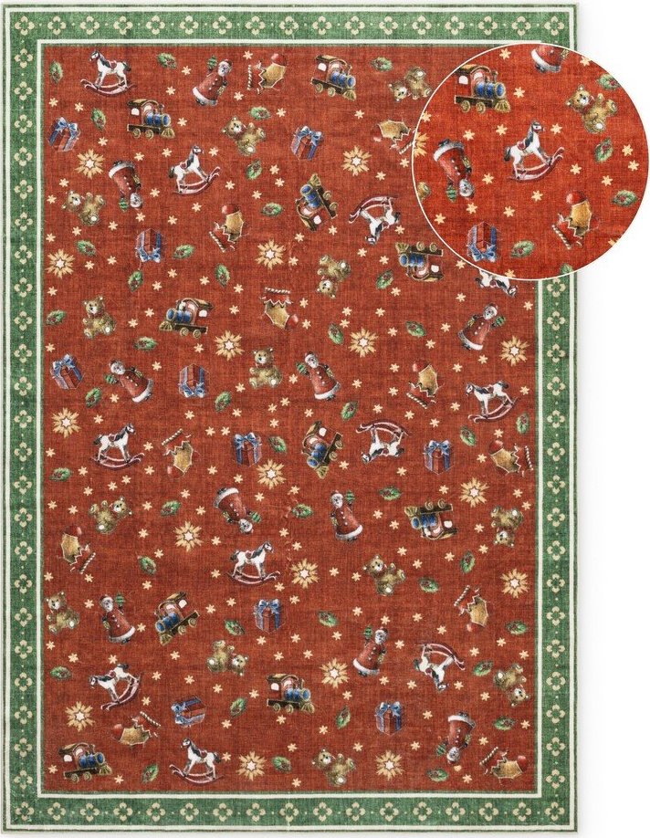 Červený/zelený koberec s vánočním motivem 160x230 cm Toy's Delight Nostalgic Noel Red Green – Villeroy&Boch Villeroy & boch