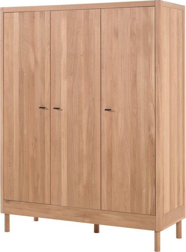 Dětská šatní skříň z dubového dřeva v přírodní barvě 146x190x55 cm Forrest – Vipack Vipack