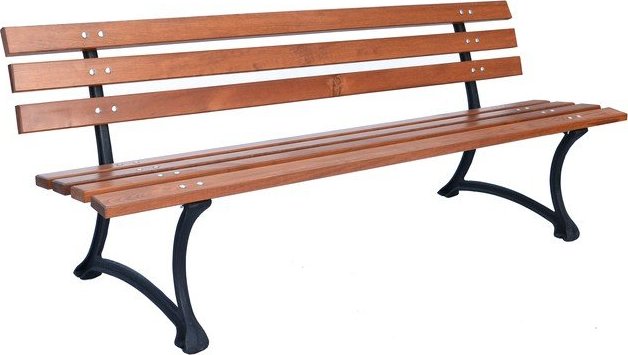 Dřevěná zahradní lavice v přírodní barvě – Rojaplast Rojaplast