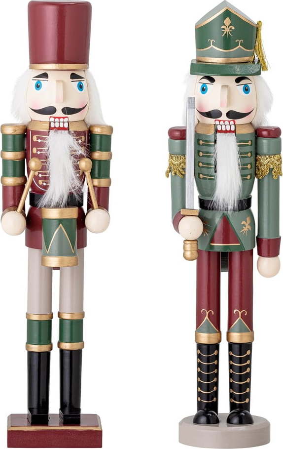 Dřevěné vánoční figurky v sadě 2 ks (výška 38 cm) Darren – Bloomingville Bloomingville
