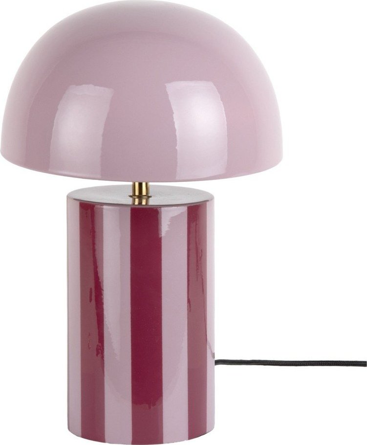 Fialová kovová stolní lampa (výška 34 cm) Rayado – Leitmotiv Leitmotiv
