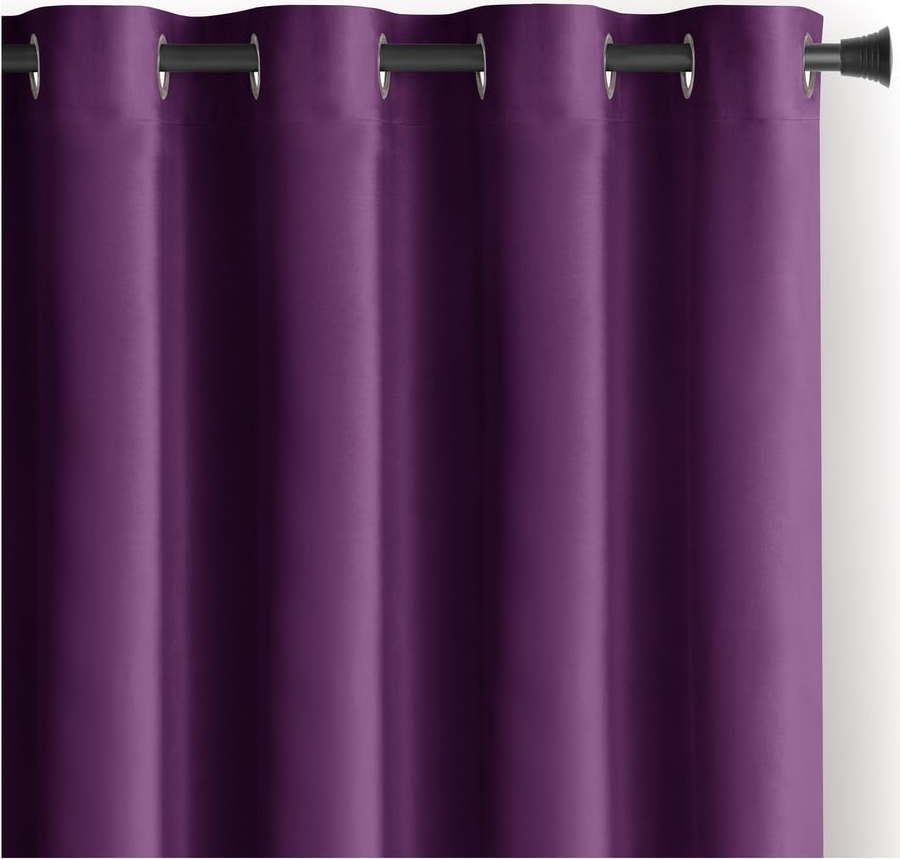 Fialový sametový dimout závěs 140x270 cm Eyelets – Restilo Restilo