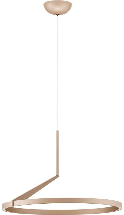 Hliníkové LED stmívatelné závěsné svítidlo v růžovo zlaté barvě ø 60 cm Tilia – Nova Luce Nova Luce