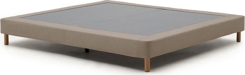 Hnědá čalouněná dvoulůžková postel bez čela 160x200 cm Ofelia – Kave Home Kave Home