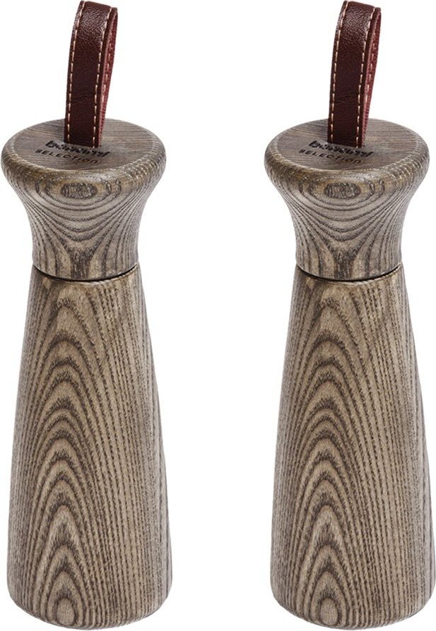 Hnědá dřevěná sada mlýnků na pepř a sůl 2 ks Rustic – Bonami Selection Bonami Selection