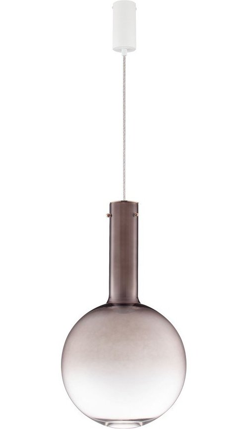 Hnědé skleněné LED stmívatelné závěsné svítidlo ø 30 cm Nostos – Nova Luce Nova Luce