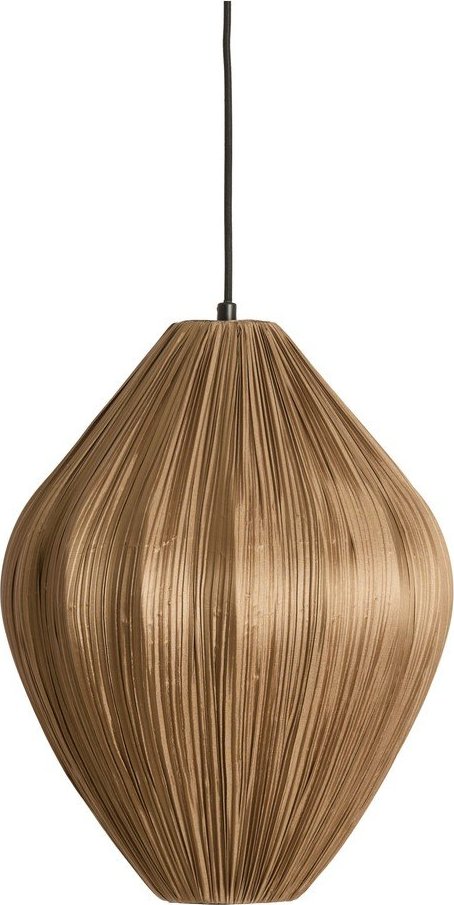 Hnědé závěsné svítidlo s textilním stínidlem ø 12 cm Verita – Light & Living Light & Living