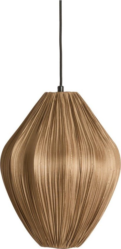 Hnědé závěsné svítidlo s textilním stínidlem ø 12 cm Verita – Light & Living Light & Living