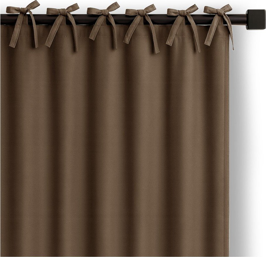 Hnědý dimout závěs 140x250 cm Carli Tie – Restilo Restilo