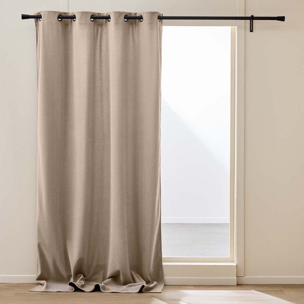 Hnědý manšestrový termo závěs 140x260 cm Madison – douceur d'intérieur Douceur d intérieur