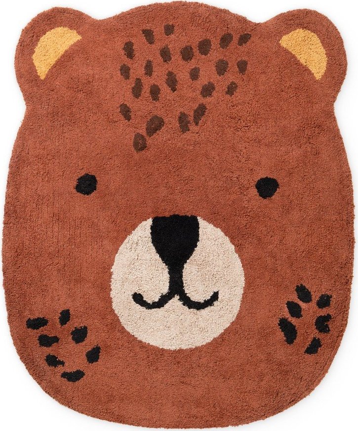 Hnědý pratelný/ručně tkaný bavlněný dětský koberec 120x149 cm Snuggle Berry – Hanse Home Hanse Home