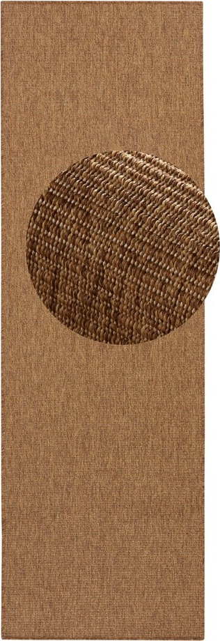 Hnědý vnitřní a venkovní běhoun 80x250 cm Nature – Hanse Home Hanse Home