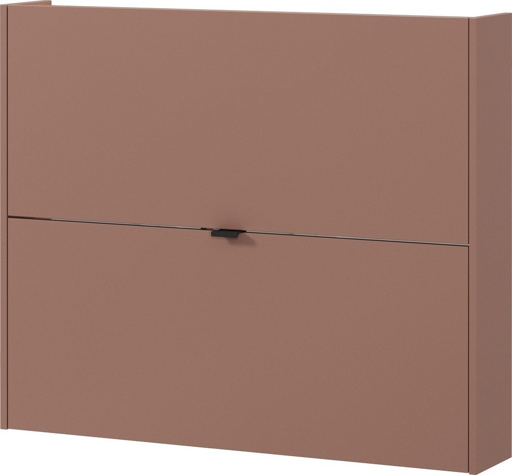 Hnědý výklopný/závěsný botník v dekoru dubu 100x83x18 cm Ameca – Germania Germania
