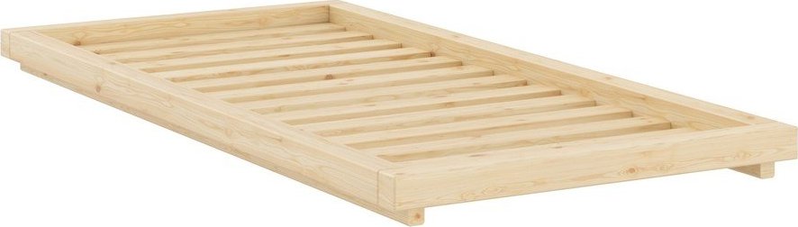Jednolůžková postel z borovicového dřeva bez čela s roštem 90x200 cm v přírodní barvě Dock – Karup Karup