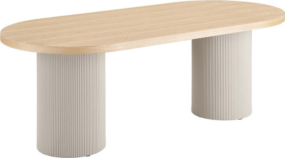 Jídelní stůl s deskou v dekoru jasanového dřeva 100x220 cm Solva – House Nordic House Nordic