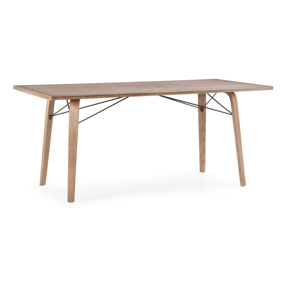 Jídelní stůl s deskou v dubovém dekoru 90x180 cm Lujan – MOME Mome