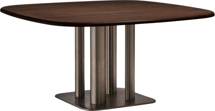 Jídelní stůl v dekoru ořechu 150x150 cm Melvar – Kave Home Kave Home