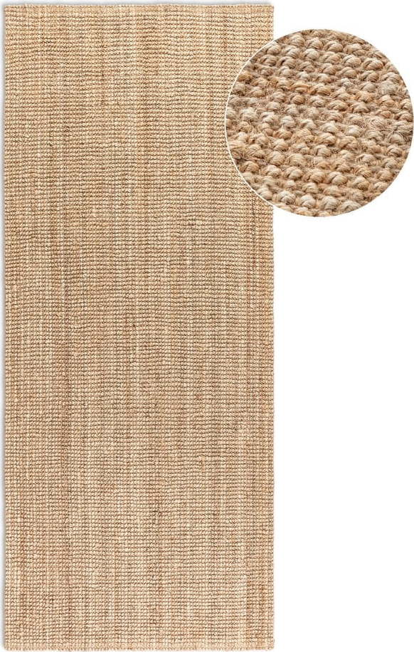 Jutový běhoun v přírodní barvě 80x200 cm Bouclé – Hanse Home Hanse Home