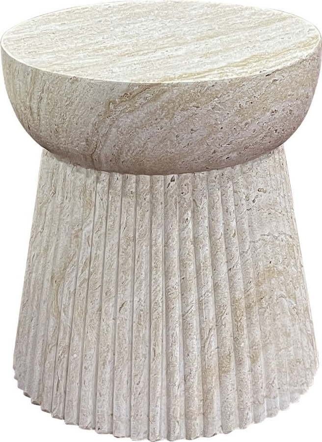 Kamenný kulatý zahradní stolek ø 37 cm Bonn – House Nordic House Nordic