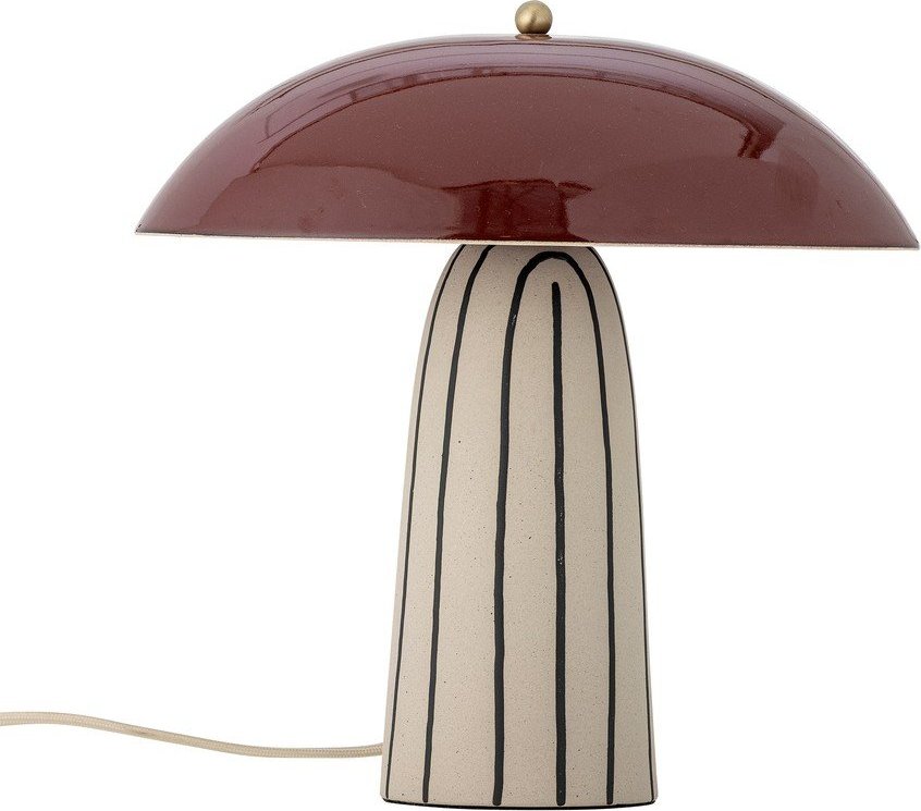Keramická stolní lampa s kovovým stínidlem (výška 32 cm) Arvid – Bloomingville Bloomingville
